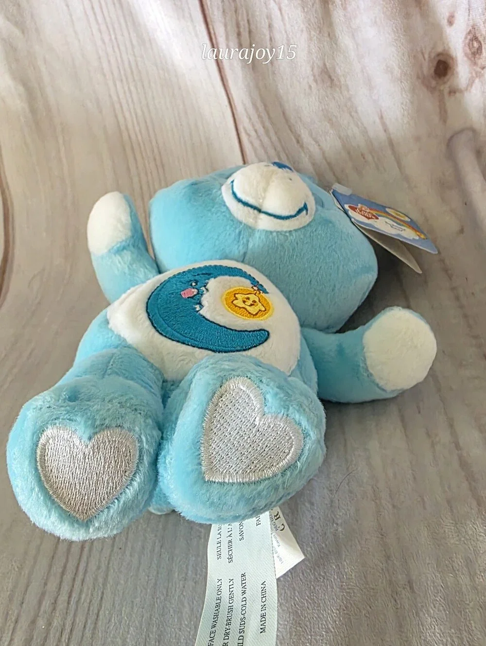 Care Bears Bedtime Bear Plush Toy With Tags 20th Anniversary Blue 9 Inch 2003